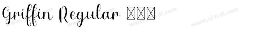 Griffin Regular字体转换